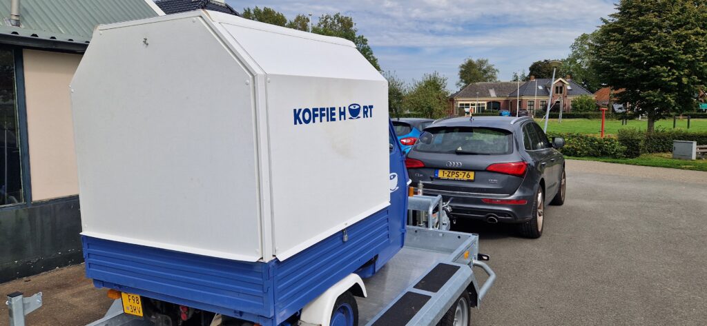 koffiehart op transport